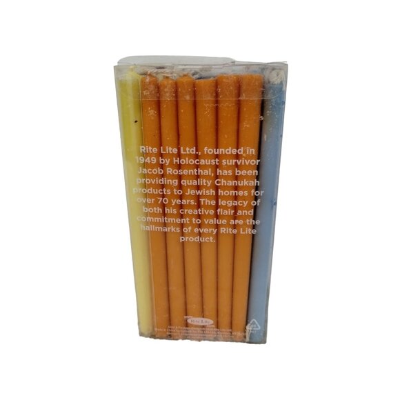 Rite Lite Chanukah Candles 45 Multicolor Pieces Fits Most Menorahs for Hanukkah - Picture 4 of 7